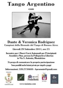 Tango Volantino Autunno 2011