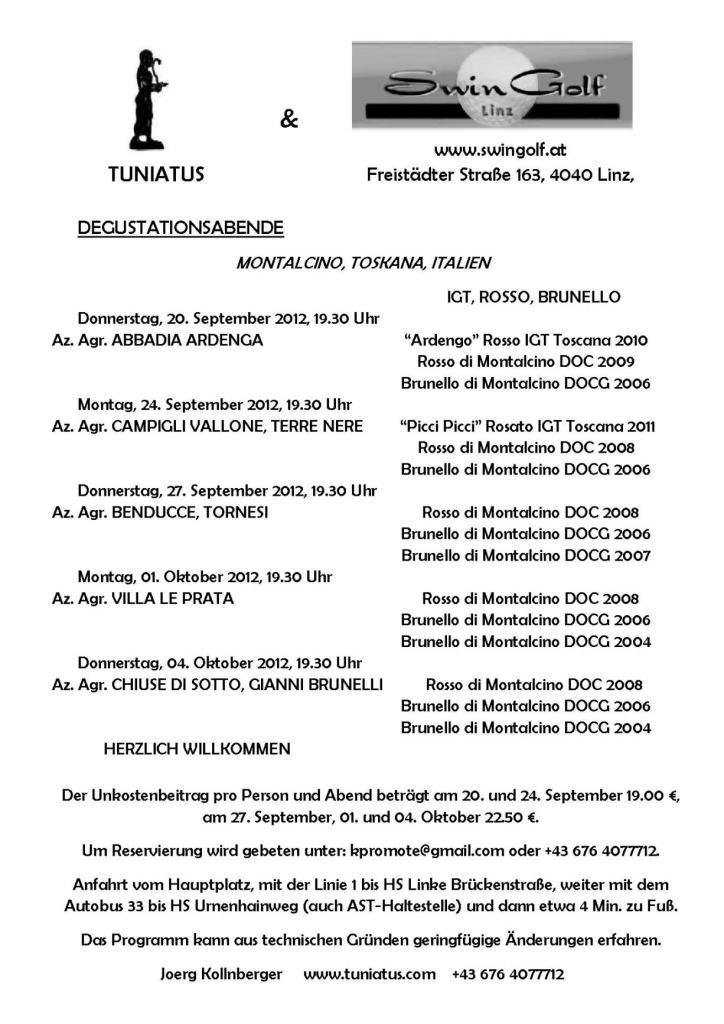 Degustationsabende in Linz/Austria